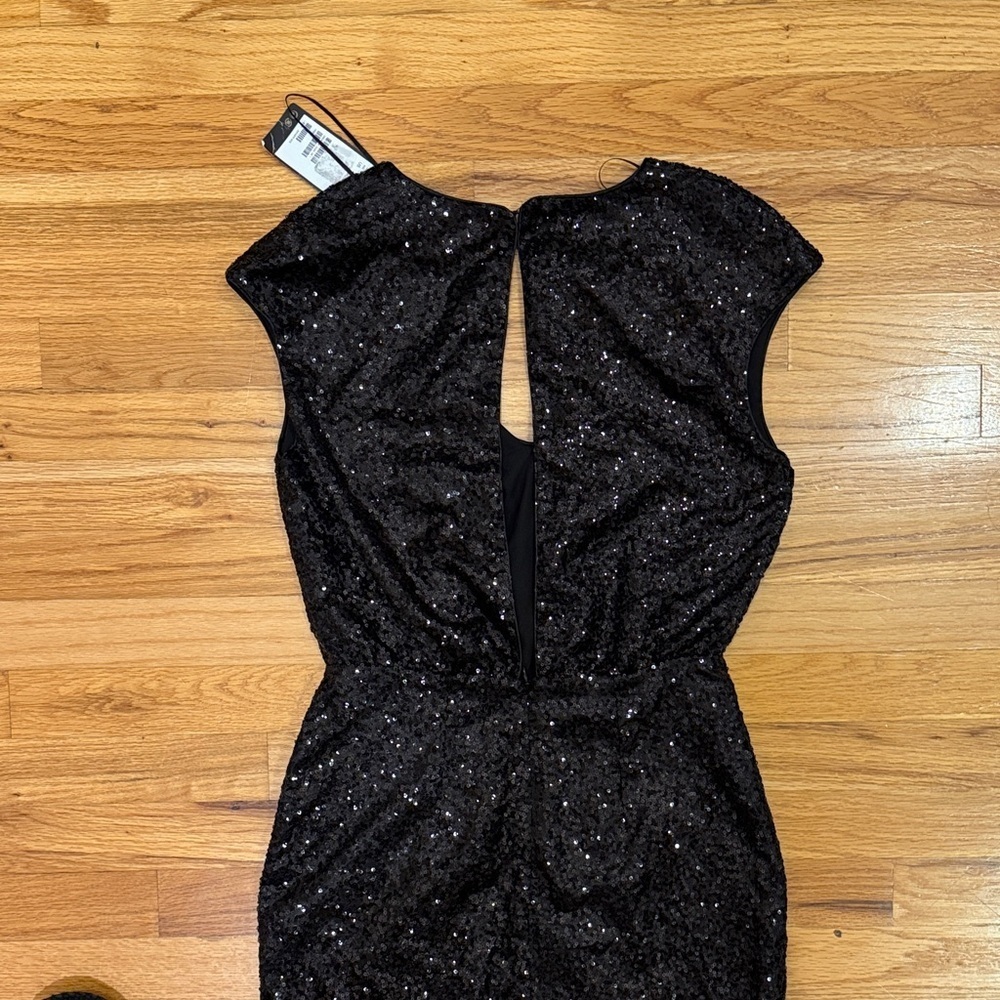 H&M Black Sequin Mini Dress - Picture 3 of 4